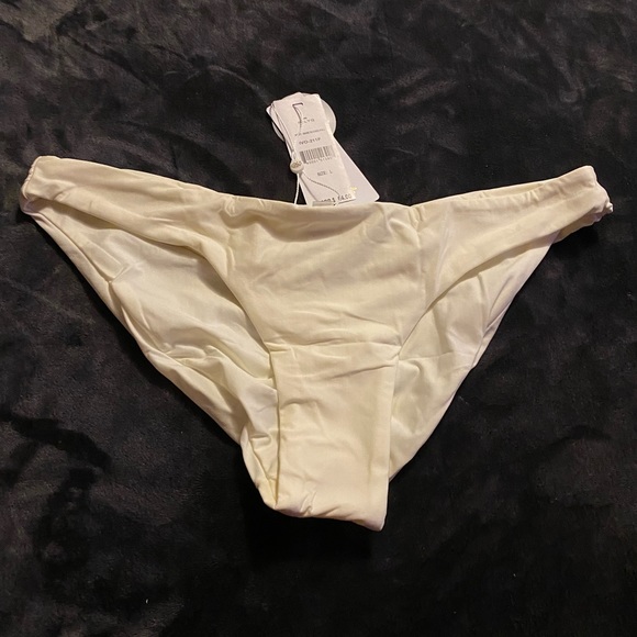 PilyQ PQ Swim bikini bottom. Ivory. Size L. NWT. - Picture 5 of 5